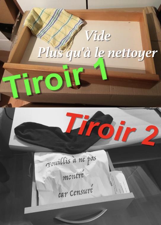 Deux tiroirs